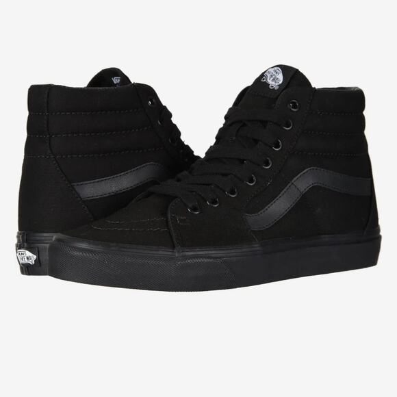 Black Vans SK8-Hi - Picture 1 of 8